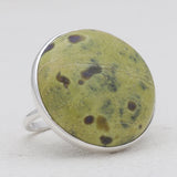 Dendritic Opal Silver Rings