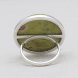 Dendritic Opal Silver Rings