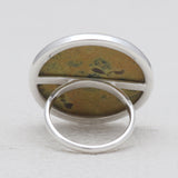 Dendritic Opal Silver Rings