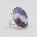 Natural Ocean Jasper Silver Rings