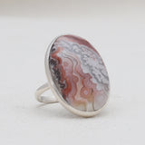 Natural Ocean Jasper Silver Rings