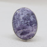 Natural Ocean Jasper Silver Rings