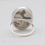 Natural Ocean Jasper Silver Rings
