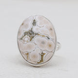 Natural Ocean Jasper Silver Rings