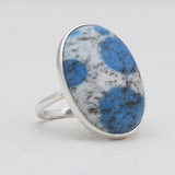Natural Ocean Jasper Silver Rings