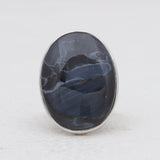 Natural Ocean Jasper Silver Rings