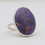 Natural Ocean Jasper Silver Rings