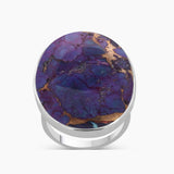 Natural Ocean Jasper Silver Rings