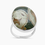 925 Sterling Silver Dendritic Opal Rings