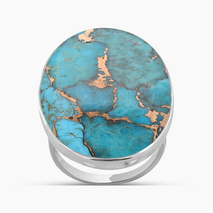 Boulder Turquoise Silver Rings