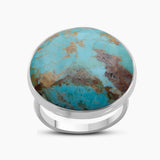 Blue Copper Turquoise Silver Rings