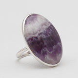 Amethyst Lace Silver Rings