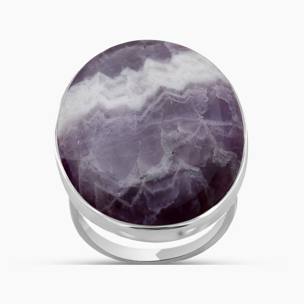 Amethyst Lace Silver Rings
