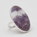Amethyst Lace Silver Rings
