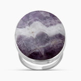Amethyst Lace Silver Rings