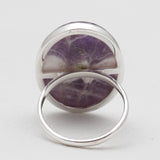 Amethyst Lace Silver Rings