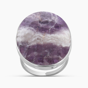 Amethyst Lace Silver Rings