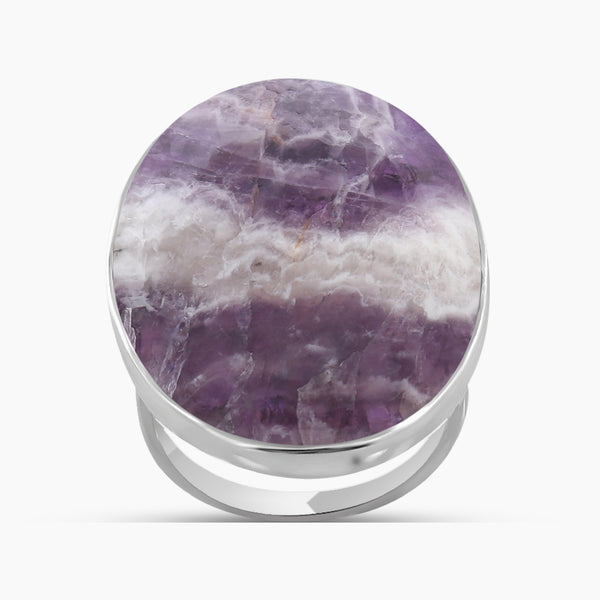 Amethyst Lace Silver Rings