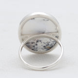 Dendritic Opal Silver Rings