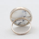 Dendritic Opal Silver Rings