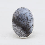 Dendritic Opal Silver Rings