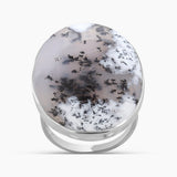 Dendritic Opal Silver Rings
