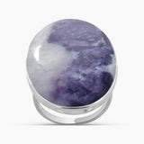 Amethyst Lace Silver Rings