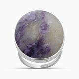 Amethyst Lace Silver Rings