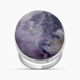 Amethyst Lace Silver Rings