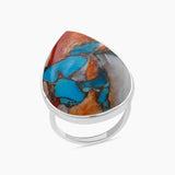 Natural Rainforest Jasper Silver Rings