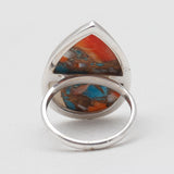 Natural Rainforest Jasper Silver Rings