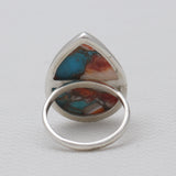 Natural Rainforest Jasper Silver Rings