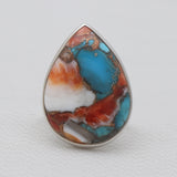 Natural Rainforest Jasper Silver Rings