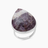 Natural Rainforest Jasper Silver Rings