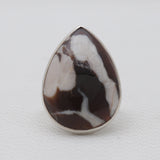 Natural Rainforest Jasper Silver Rings