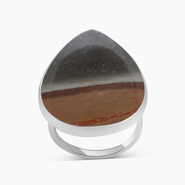 Polychrome Jasper Silver Rings