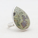 Natural Rainforest Jasper Silver Rings