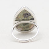 Natural Rainforest Jasper Silver Rings