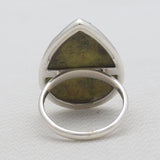 Natural Rainforest Jasper Silver Rings