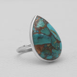 Natural Rainforest Jasper Silver Rings