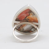 Turquoise Spiny Oyster Silver Rings
