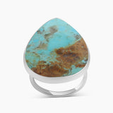 Turquoise Spiny Oyster Silver Rings