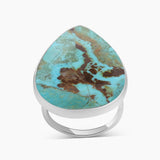 Turquoise Spiny Oyster Silver Rings