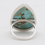 Turquoise Spiny Oyster Silver Rings