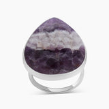 Amethyst Lace Silver Rings