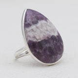 Amethyst Lace Silver Rings