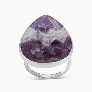 Amethyst Lace Silver Rings