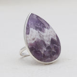 Amethyst Lace Silver Rings