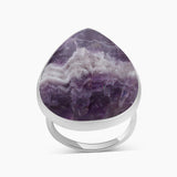 Amethyst Lace Silver Rings