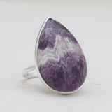 Amethyst Lace Silver Rings